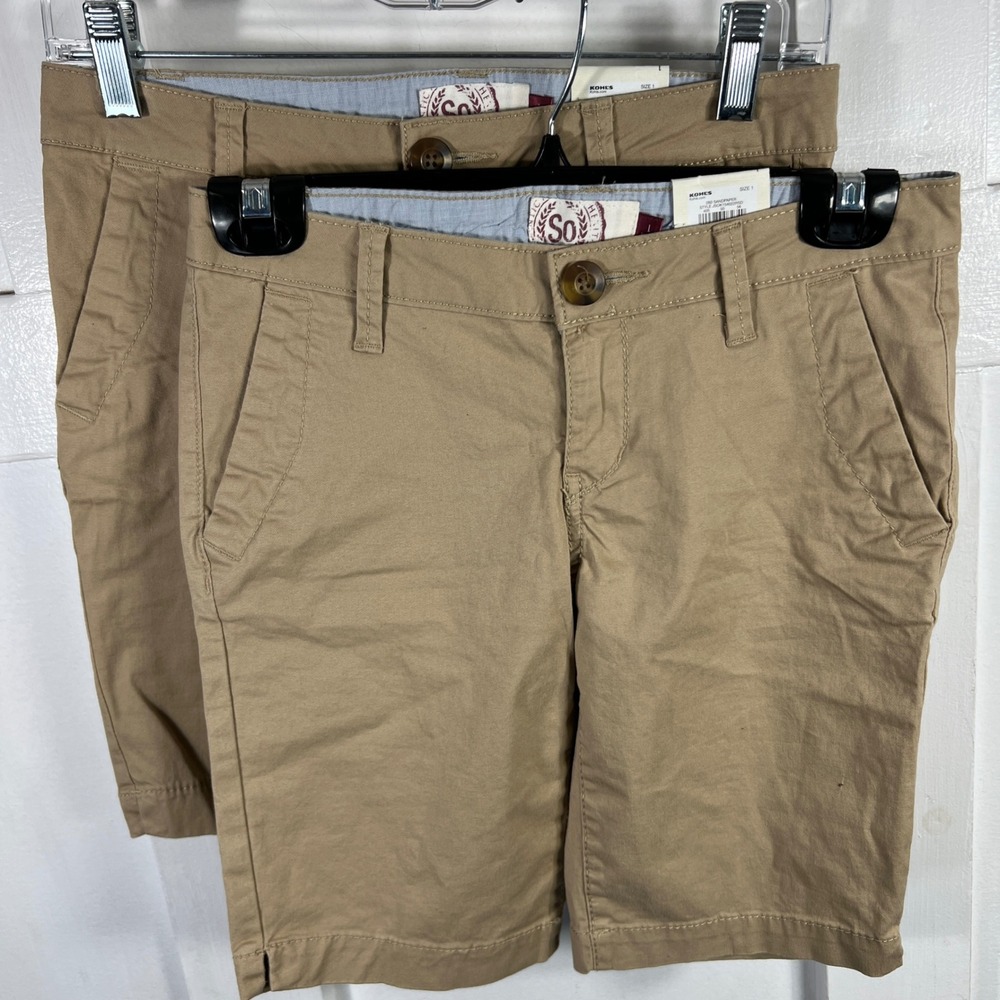 SO Authentic American Heritage Sandpaper Bermuda Shorts Size 1 JSOK154022RSD